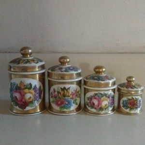 Antique small container 4 sets